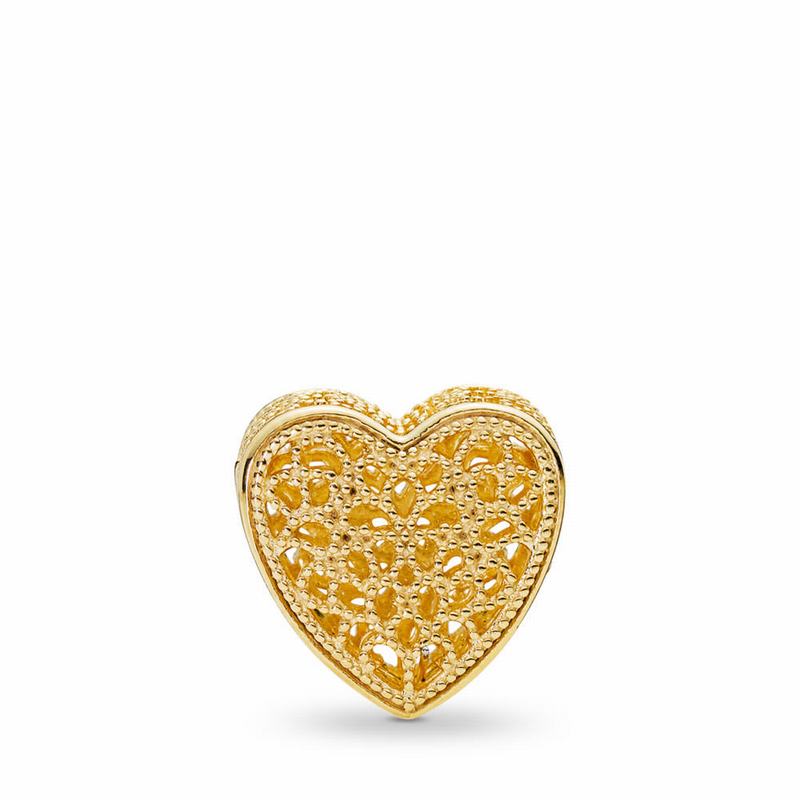 Pandora Shine™ Filled With Romance Charm - 18ct Gold Plated - Canada | RJ2113IS